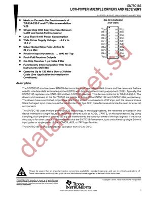 SN75C185DW datasheet  